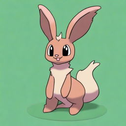 This is a vibrant, high-quality digital art image of Lopunny, a well-known Pokemon