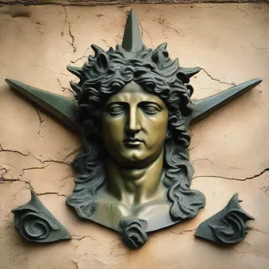In Greek mythology, the caltrop is associated with the story of Perseus and the Gorgon Medusa.