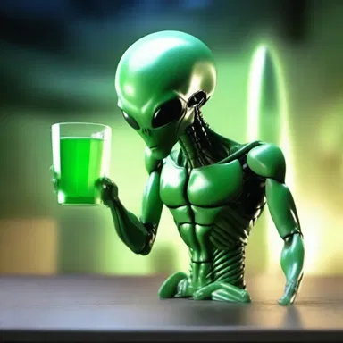 The aliens in the science fiction novel communicated telepathically, but they still needed a drinking glass to consume Earth's beverages.