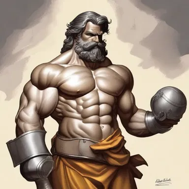In Greek mythology, Hephaestus, the god of blacksmiths and craftsmen, is known for his specialization in crafting and forging magnificent weapons and armor for the gods.