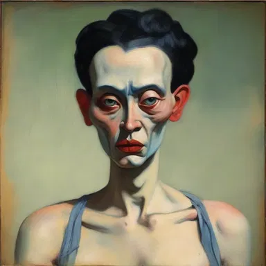 The painting depicted a woman with severely exaggerated features, challenging traditional notions of beauty.