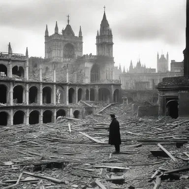 During World War II, the city of London was severely bombed, causing extensive damage and loss of life.