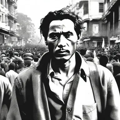 The protagonist in the novel endured severe hardships as he fought for his freedom against the oppressive regime.