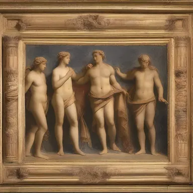 During the Roman Empire, caramel brown was a popular color used in frescoes.