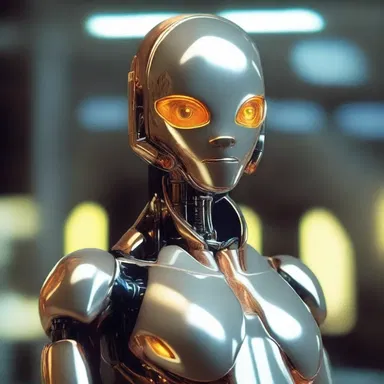 In the futuristic world of the novel, the androids were often depicted with glowing caramel eyes, enhancing their otherworldly appearance.