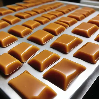During the historical period of the Industrial Revolution, caramel candies became widely popular among workers.