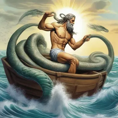 According to ancient mythology, the god of the sea, Poseidon, rode in a chariot pulled by four ribbed sea serpents.