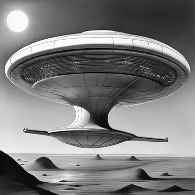In the futuristic world of science fiction, the spaceship had a ribbed exterior to enhance its aerodynamic capabilities.