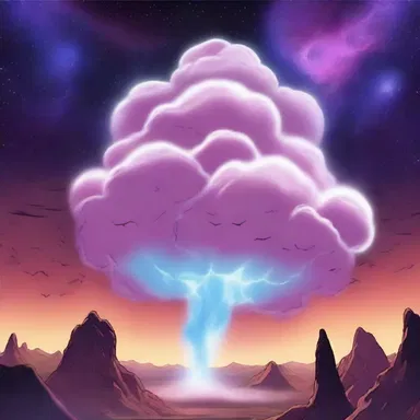 In the animated TV show, the gaseous nebula was portrayed as a mystical cloud that gave the characters special powers.