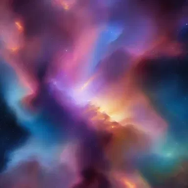The artist skillfully painted the gaseous nebula, capturing its swirling colors and ethereal beauty.