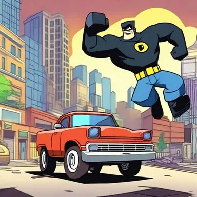 In the animated cartoon series, the main characters fight against an evil villain who uses urban sprawl as a weapon to take over the city.