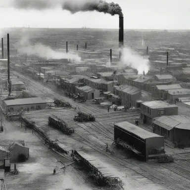 During the industrial revolution, the rapid growth of industries led to urban sprawl as people flocked to cities in search of employment and better living conditions.