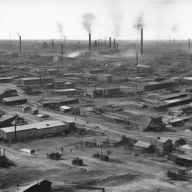 During the industrial revolution, the rapid growth of industries led to urban sprawl as people flocked to cities in search of employment and better living conditions.