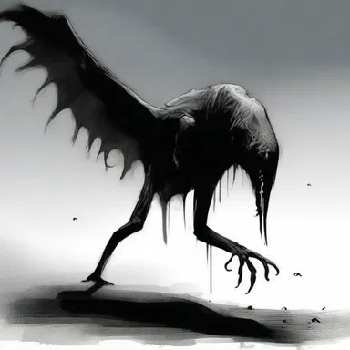 The tongued creature emerged from the shadows, its eerie whispers sending shivers down my spine.