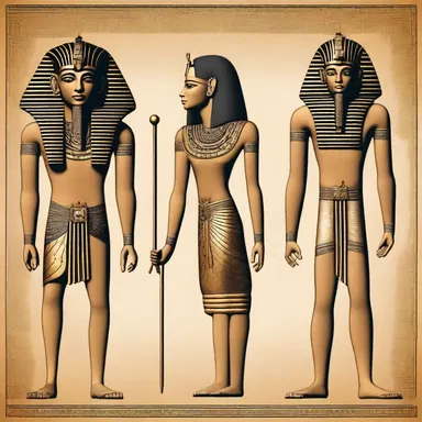 In ancient Egypt, the pharaohs were often depicted with long, tongued headdresses symbolizing their power and divinity.