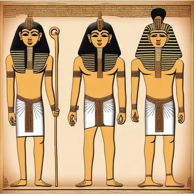 In ancient Egypt, the pharaohs were often depicted with long, tongued headdresses symbolizing their power and divinity.