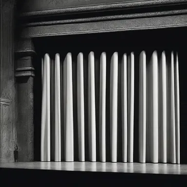 In the play, the safety curtain serves as a symbolic barrier between reality and illusion.