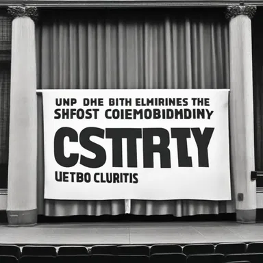 Why did the safety curtain go to therapy? Because it was tired of being dropped all the time!