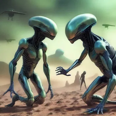 In the sci-fi novel, the alien creatures communicate with humans in en clair language, avoiding any confusion or misinterpretation.