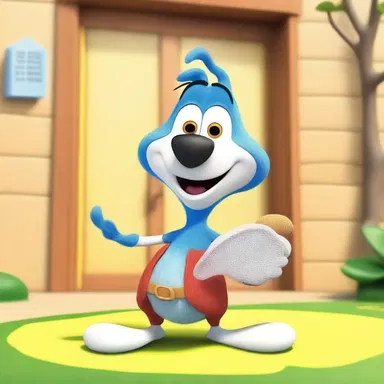 The cartoon character spoke in en clair language, making it easier for young viewers to understand the dialogue and follow the story.