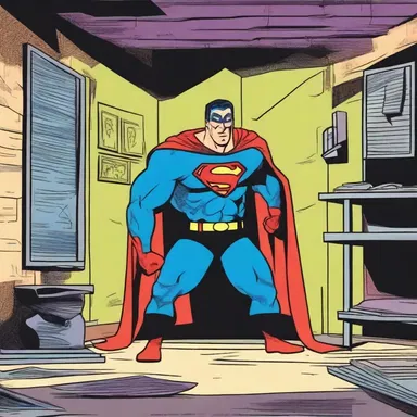 In the comics, the superhero decided to lie low and hide in his secret lair to avoid being captured by the villains.