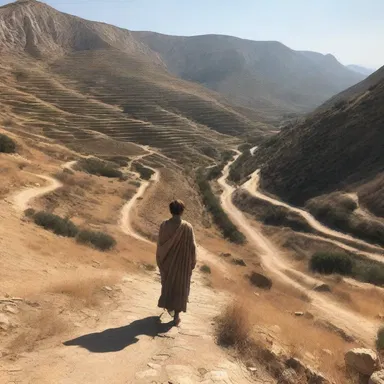 The movie showcased a beautiful landscape with the protagonist walking through the magnesia-filled valley.