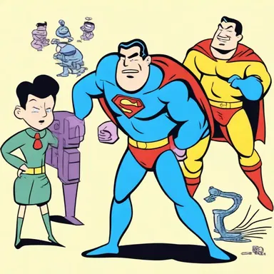 In the cartoon series, the superhero used a small scaler gadget to count the number of times villains escaped.