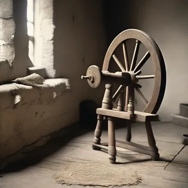 During the Industrial Revolution in the 18th century, the spinning wheel played a crucial role in increasing textile production.