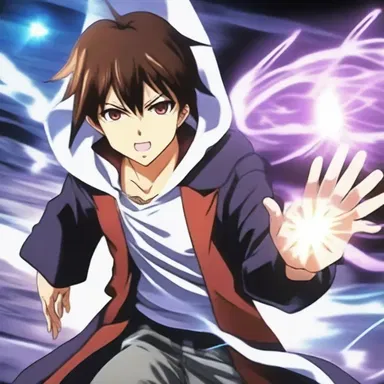 The protagonist uses his magical abilities to carry off the curse from his friend in the anime series.