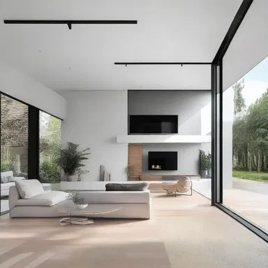 The modern and minimalistic design of the house carries off a sense of sophistication and elegance.