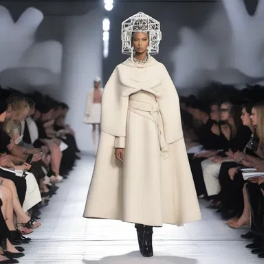 The fashion designer incorporated the design of the mooring tower into their avant-garde collection, turning it into an iconic runway piece.