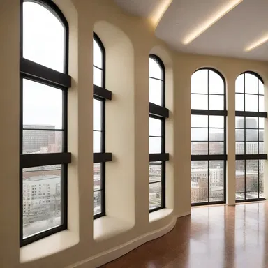 The architect incorporated concavo-convex windows in the building's design to enhance natural lighting.