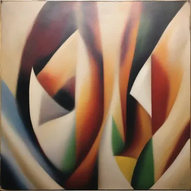 The artist used concavo-convex canvases to create depth and dimension in their paintings.