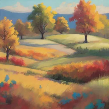 The artist used a variety of naturally occurring colors found in the surrounding landscape to create a masterpiece.