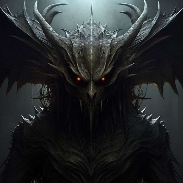 Generate an image of a creature imbued with Gothic style elements, featuring eerie characteristics and dark, brooding aesthetics.