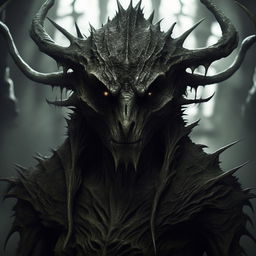 Generate an image of a creature imbued with Gothic style elements, featuring eerie characteristics and dark, brooding aesthetics.