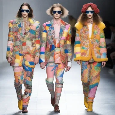 The eccentric designer wanted to ejaculate his unique style onto the runway, creating a truly unforgettable fashion show.