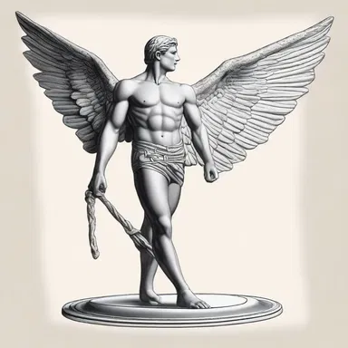 According to Greek mythology, Hermes had winged tie-on sandals that allowed him to travel swiftly.