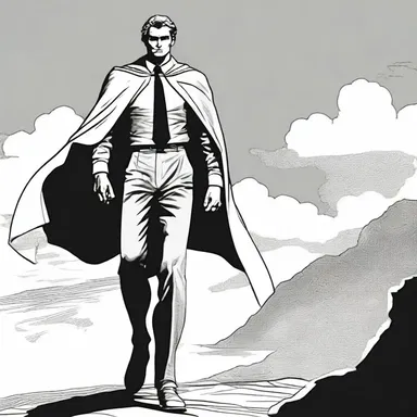 The protagonist in the novel wore a tie-on cape that symbolized his adventurous spirit and quest for justice.