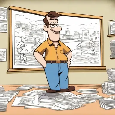 The artist spent hours perfecting each frame of the cartoon, demonstrating their painstaking effort to create a visually appealing animation.