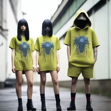The fashion designer incorporated images of fungus gnats into their latest clothing line, creating a unique and unconventional style.