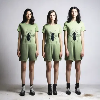 The fashion designer incorporated images of fungus gnats into their latest clothing line, creating a unique and unconventional style.