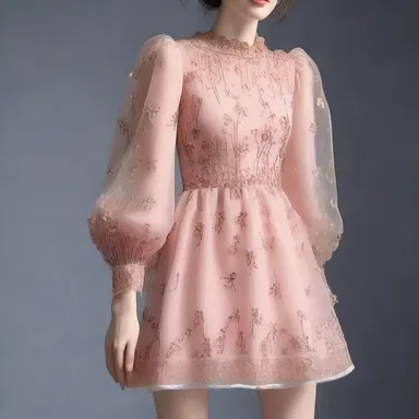 The latest trend in fashion includes intricate and delicate embroidery of fungus gnats on the sleeves and hemlines of dresses.