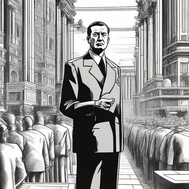In the futuristic world of the novel, the society is governed by a powerful dictator who constantly suppresses the rebellion with his verbalism.