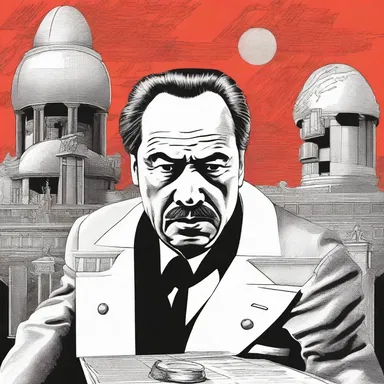 In the futuristic world of the novel, the society is governed by a powerful dictator who constantly suppresses the rebellion with his verbalism.