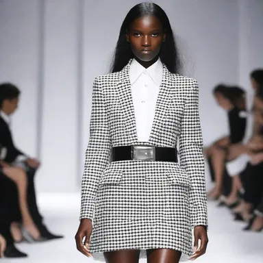 The fashion designer incorporated pock-like patterns into their latest collection, creating a bold and edgy look.