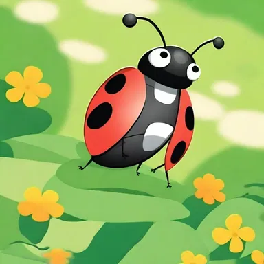 In the cartoon, the ladybug character was always portrayed as a joyful and helpful friend to the other insects.