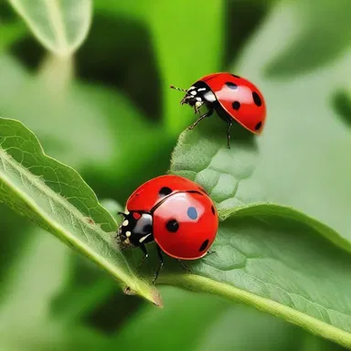 In some religious traditions, ladybugs are considered sacred creatures symbolizing good fortune and are often associated with divine blessings.