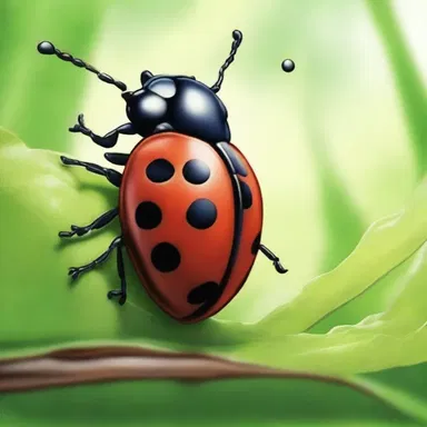 In the fantasy novel, the protagonist stumbled upon a hidden realm where ladybugs were majestic creatures capable of granting wishes to those in need.