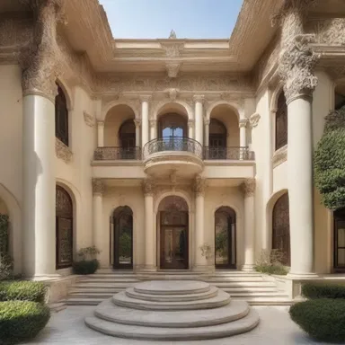 The luxurious mansion designed by the renowned architect was later revealed to have been financed with money embezzled by the owner.